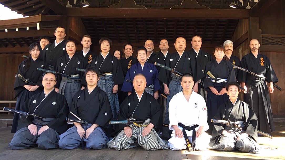 Iaido training at Austin Komei Jyuku